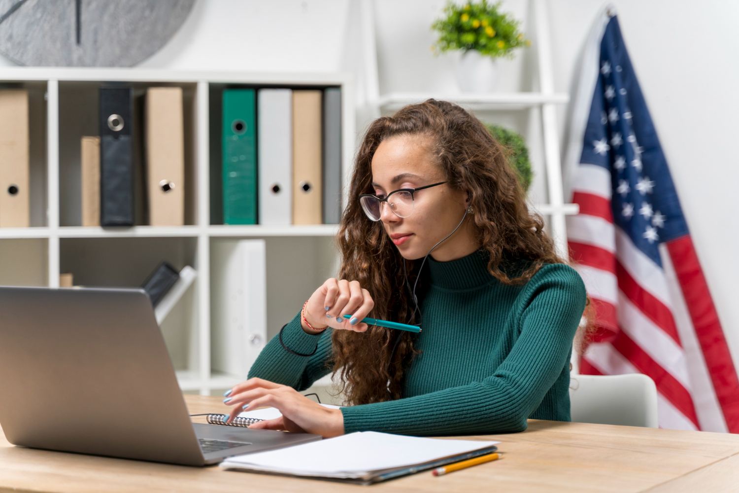 Student reviewing finances and paperwork for a Student Finance England application