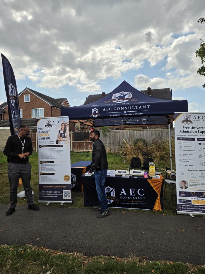 The AEC Consultant team at the stand at Summer Fest
